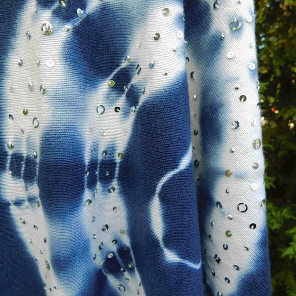 Inc International Concepts Tie Dye Batwing Sweater with Bling - Picture 4 of 5